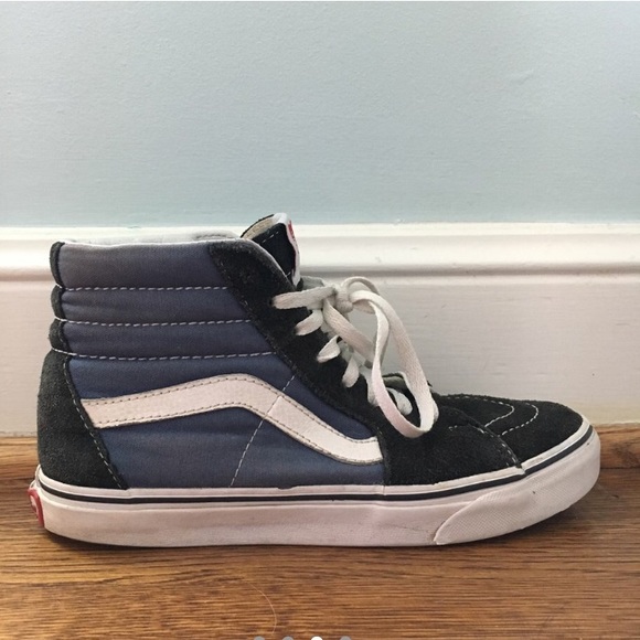 Black, white and navy blue vans. Women’s size 7. - Picture 3 of 5